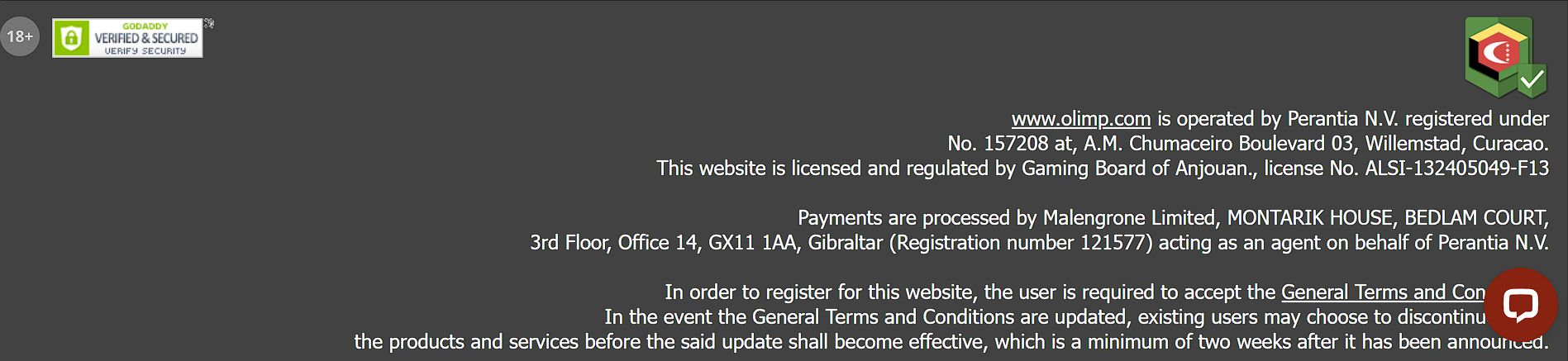 Бонусы Olimpbet Эстония